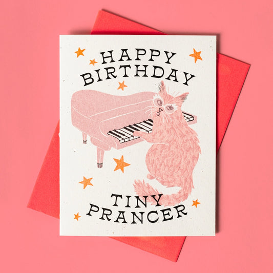 Happy Birthday Tiny Prancer Greeting Card