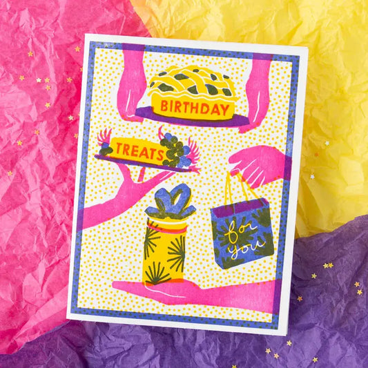 Happy Birthday (Treats For You) Letterpress Card