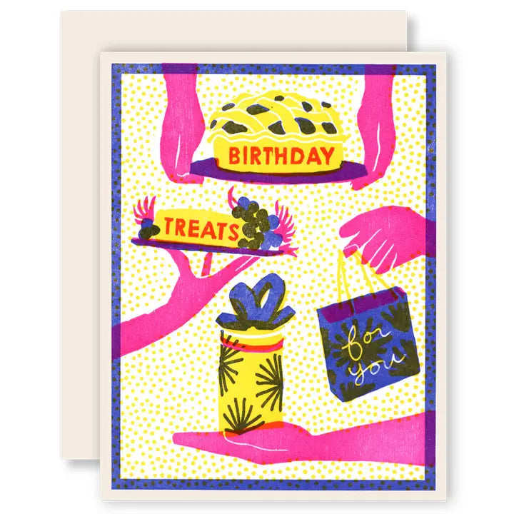Happy Birthday (Treats For You) Letterpress Card