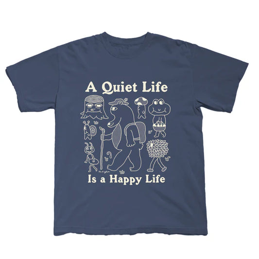 Happy Life T - Navy