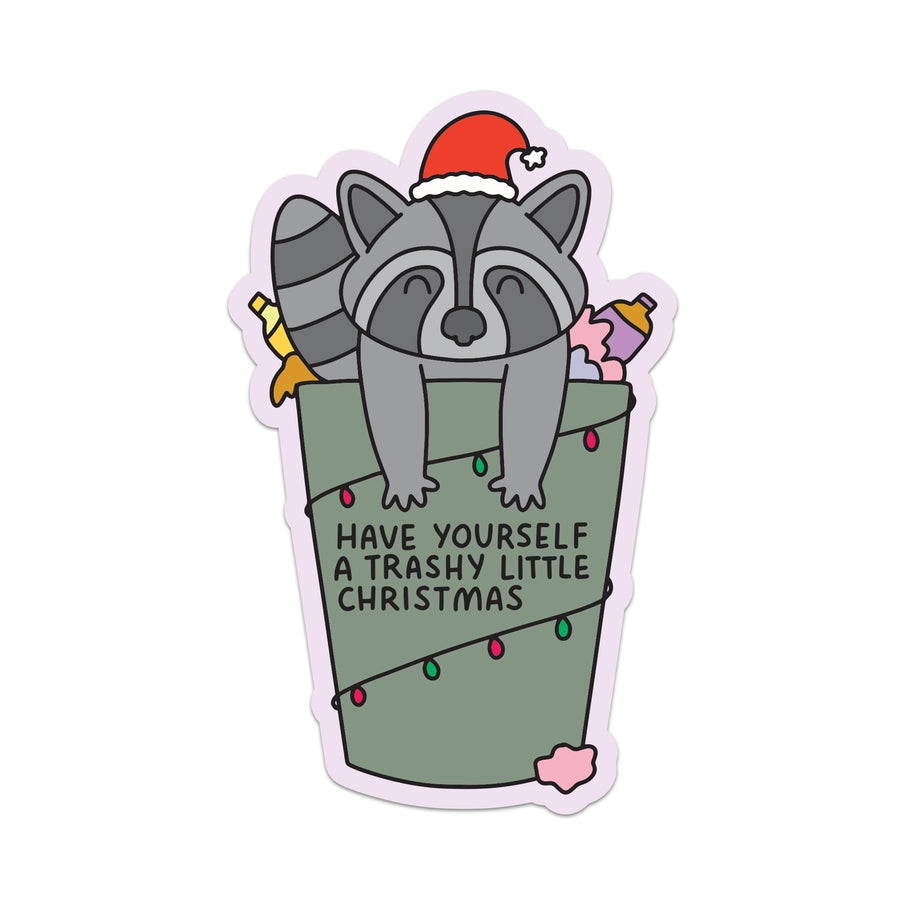 Have Yourself A Trashy Little Christmas Racoon Sticker