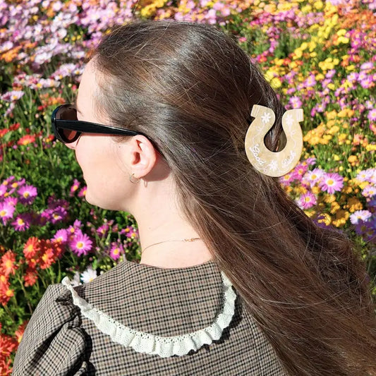 Lucky Horseshoe Claw Clip