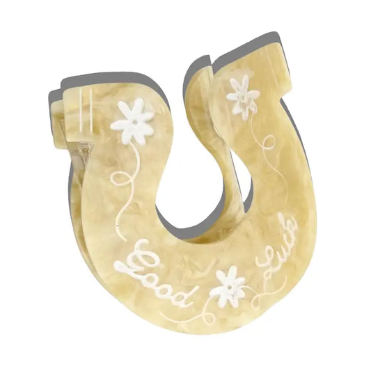 Lucky Horseshoe Claw Clip
