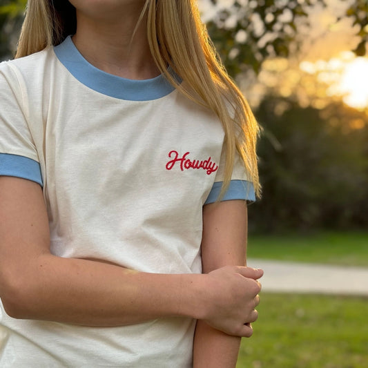 Howdy Youth Vintage Ringer Tee