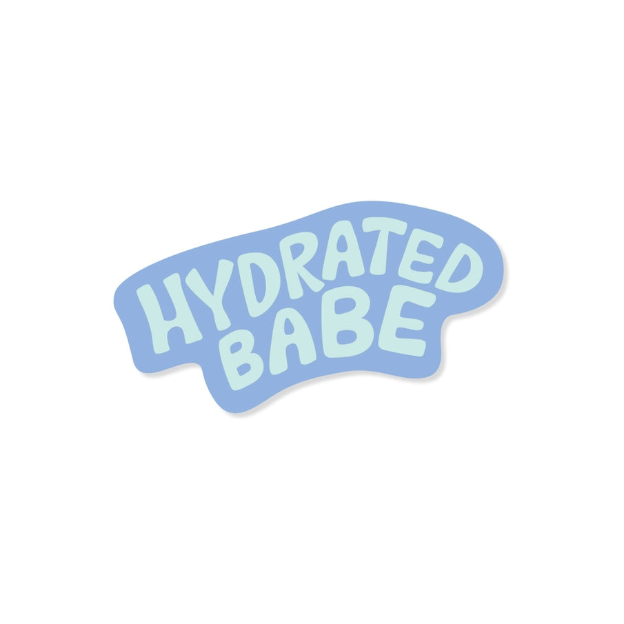 Hydrated Babe Holographic Sticker