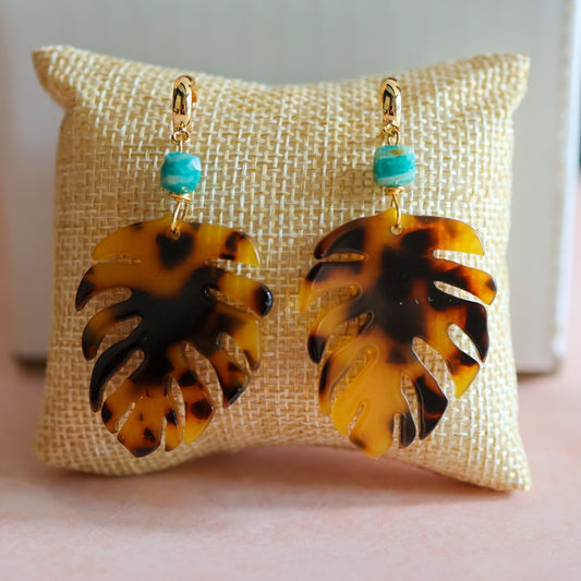 Tortuga Leaf Earrings