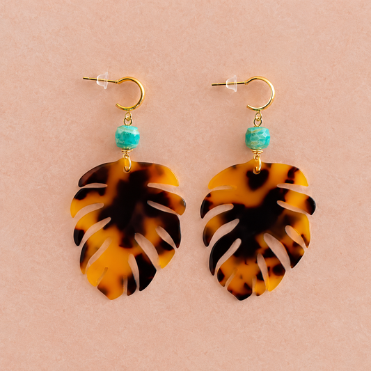Tortuga Leaf Earrings