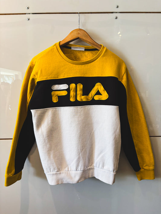 Fila crewneck gold and black - vintage