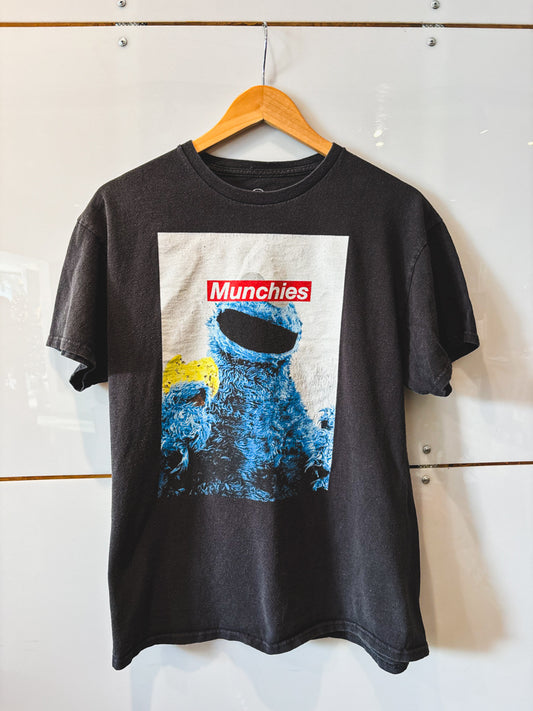 Munchies Cookie Monster "Supreme" s/s charcoal tee - vintage