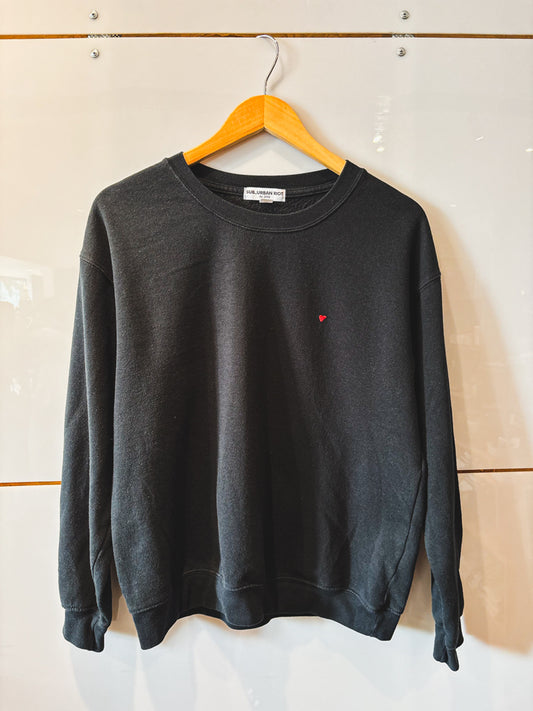 Suburban Riot Tiny Heart black pullover - vintage