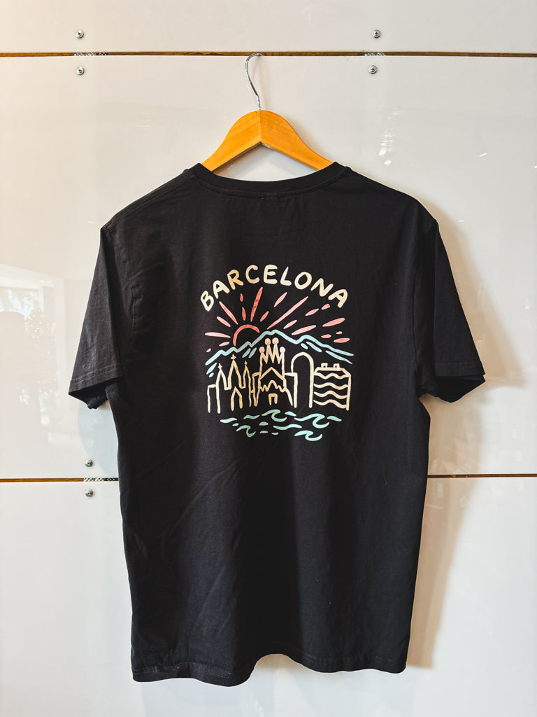 Basquiat Barcelona s/s black tee - vintage