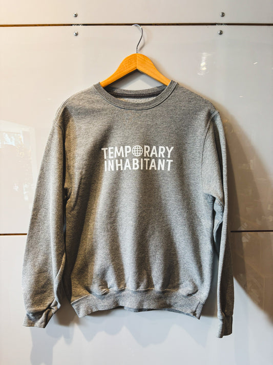 Logo gray crewneck sweatshirt - upcycled