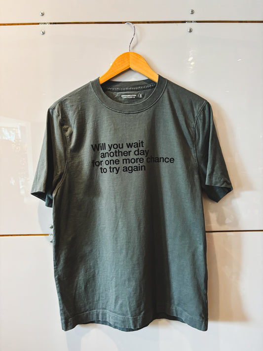 Will You Wait Another Day abercrombie s/s tee - upcycled