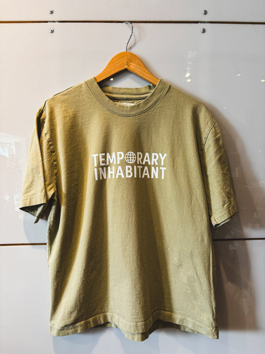 Logo tan s/s tee - upcycled