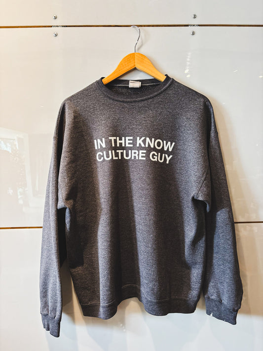 In The Know Culture Know gray l/s tee - upcycled
