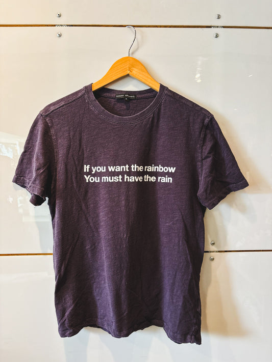 If You Want the Rainbow charcoal s/s tee - upcycled