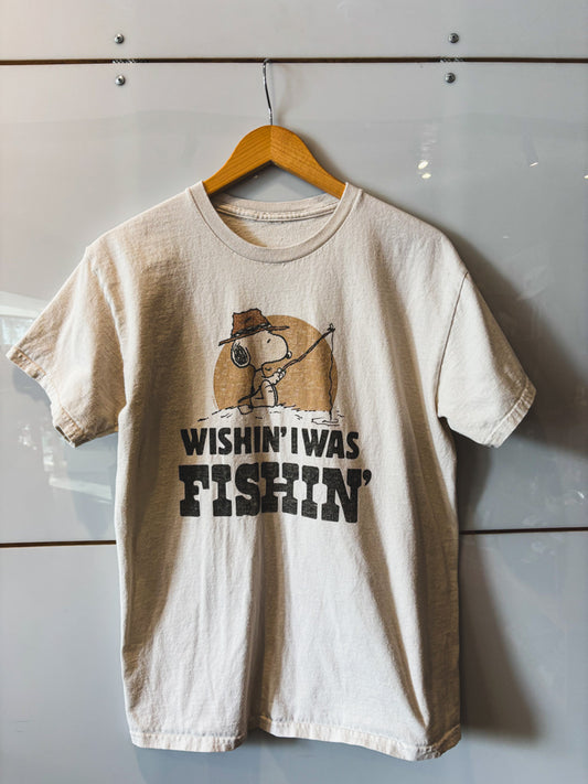 Snoopy Wishin' I Was Fishin' s/s tee - vintage