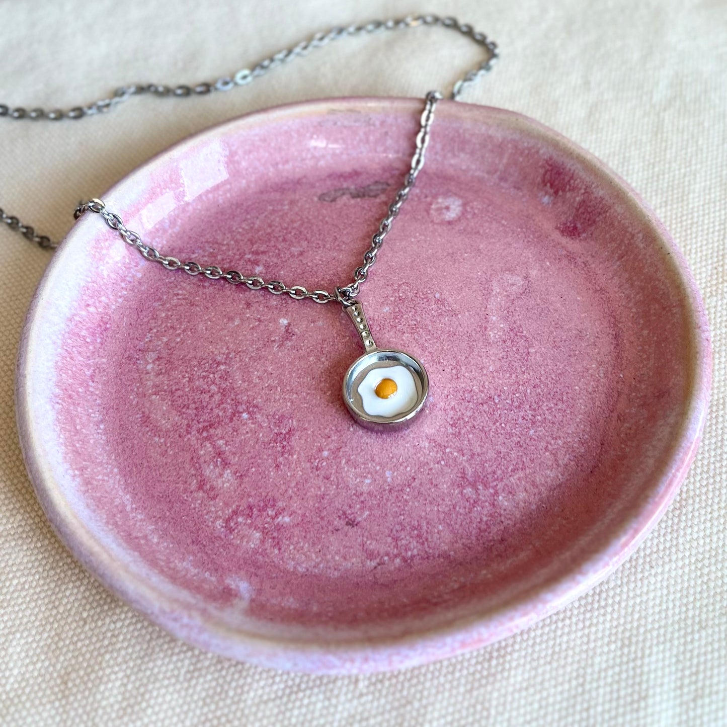 Fried Egg Necklace