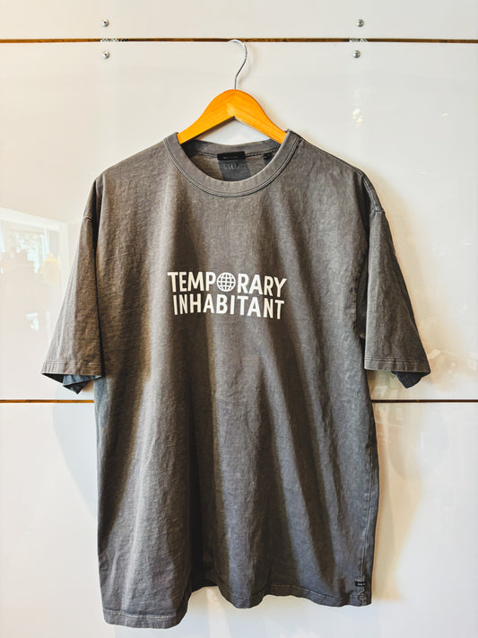 Logo gray s/s tee - upcycled