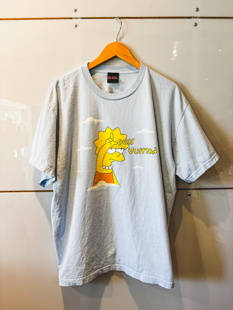 Lisa Simpson Louis Vuitton light blue s/s tee - previously loved
