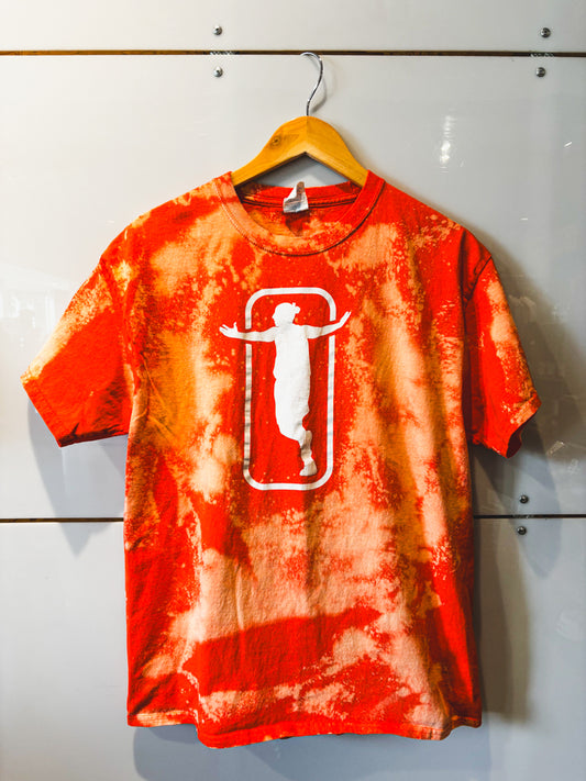WNBA Logo Diana Taurasi Orange Bleach Splatter S/S Tee - pre-loved