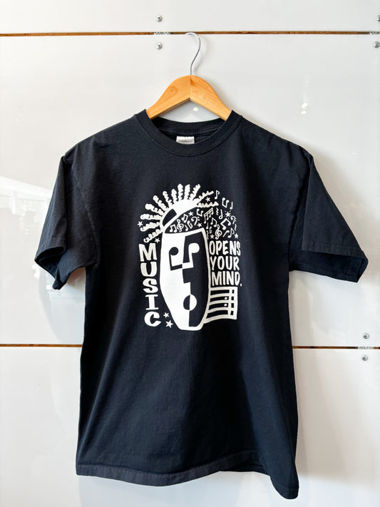 Music Opens Your Mind black tee - pre-loved