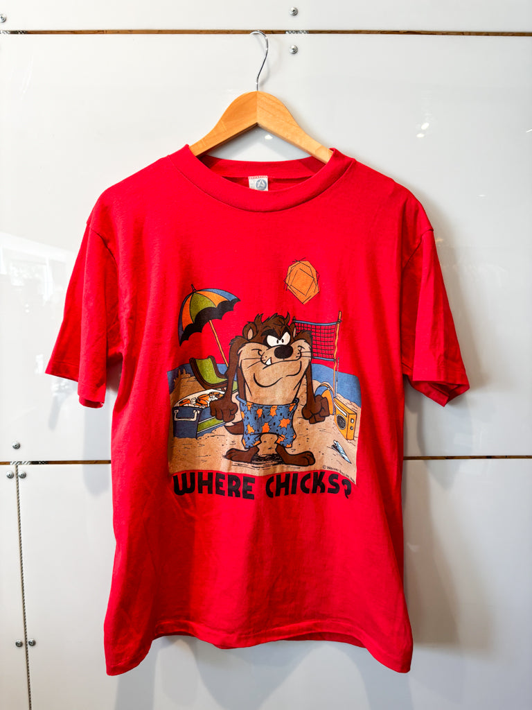 Taz Where Chicks tee 1986 - vintage