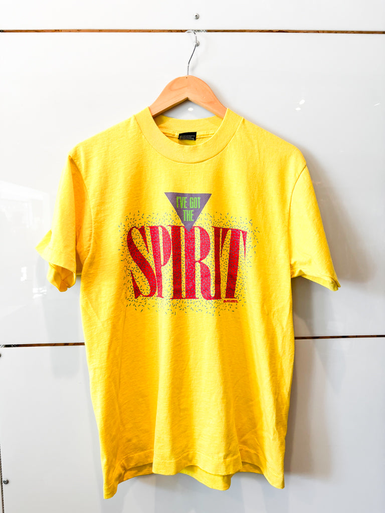 I've Got the Spirit yellow tee - vintage