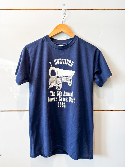 Beaver Creek Bust 1984 navy tee - vintage select