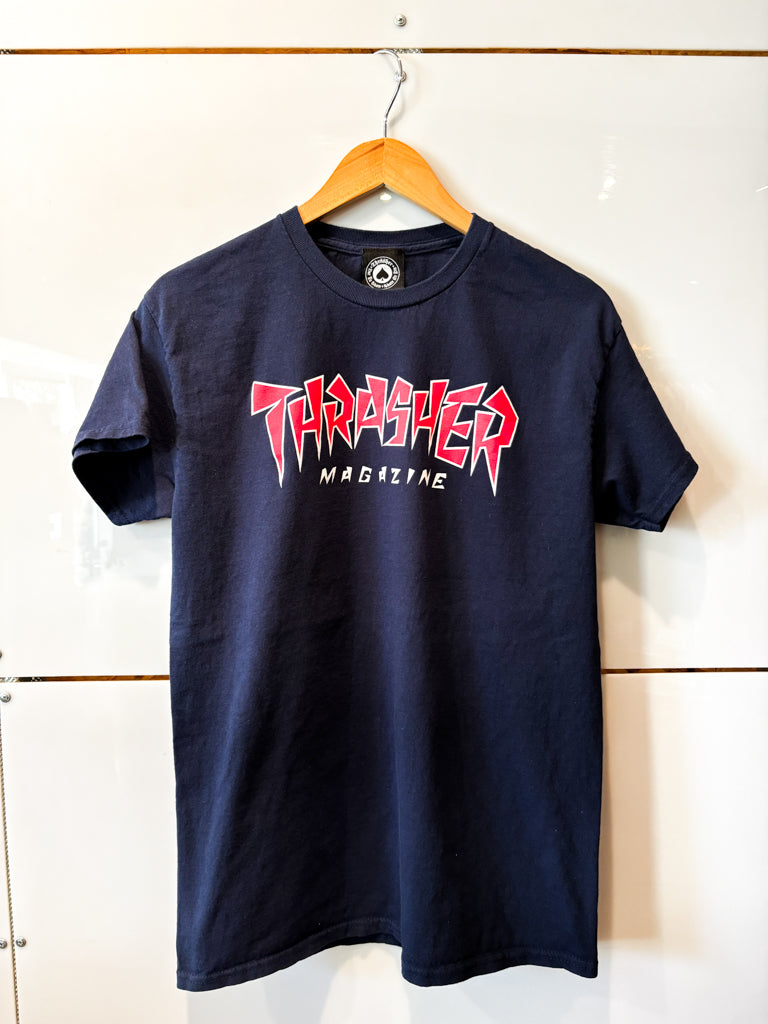 Thrasher Magazine navy tee - pre-loved