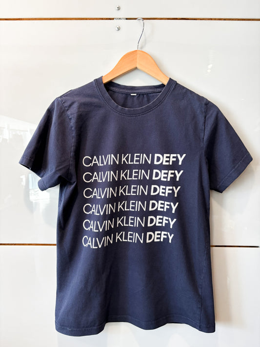 Calvin Klein Defy navy tee - pre-loved