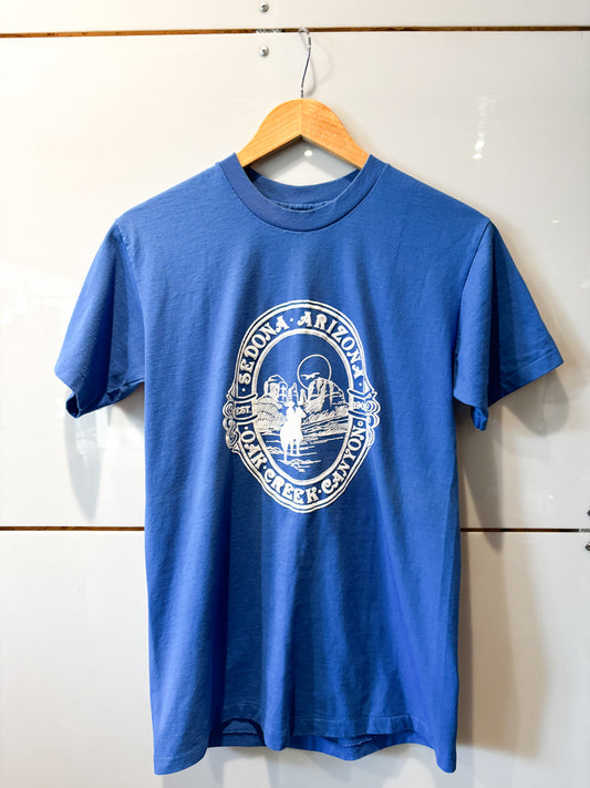 Oak Creek Canyon Sedona Arizona royal blue tee - vintage select