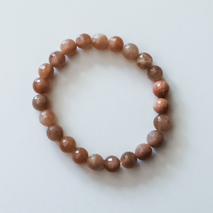 Peach Moonstone Glow Bracelet