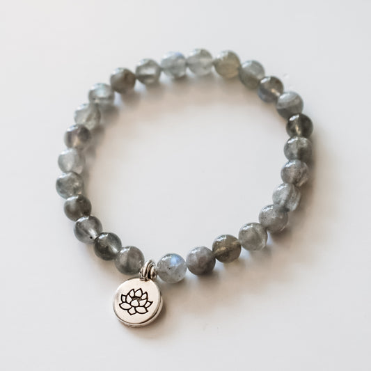 Labradorite Lotus Bracelet