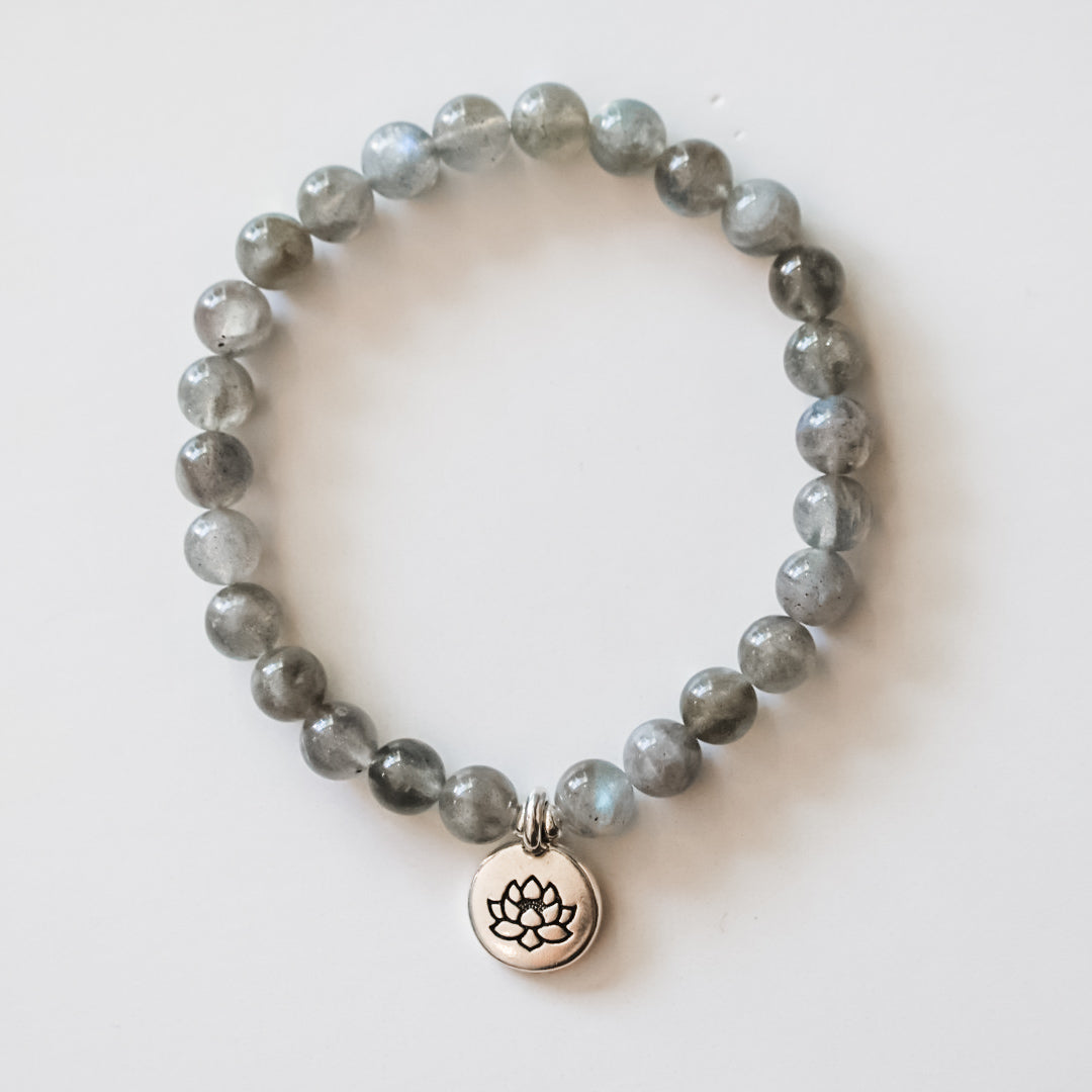 Labradorite Lotus Bracelet