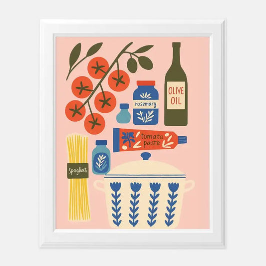 Italian Kitchen Art Print 8x10