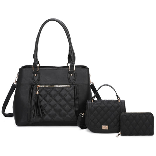 Quilted Tassel 3-in-1 Set