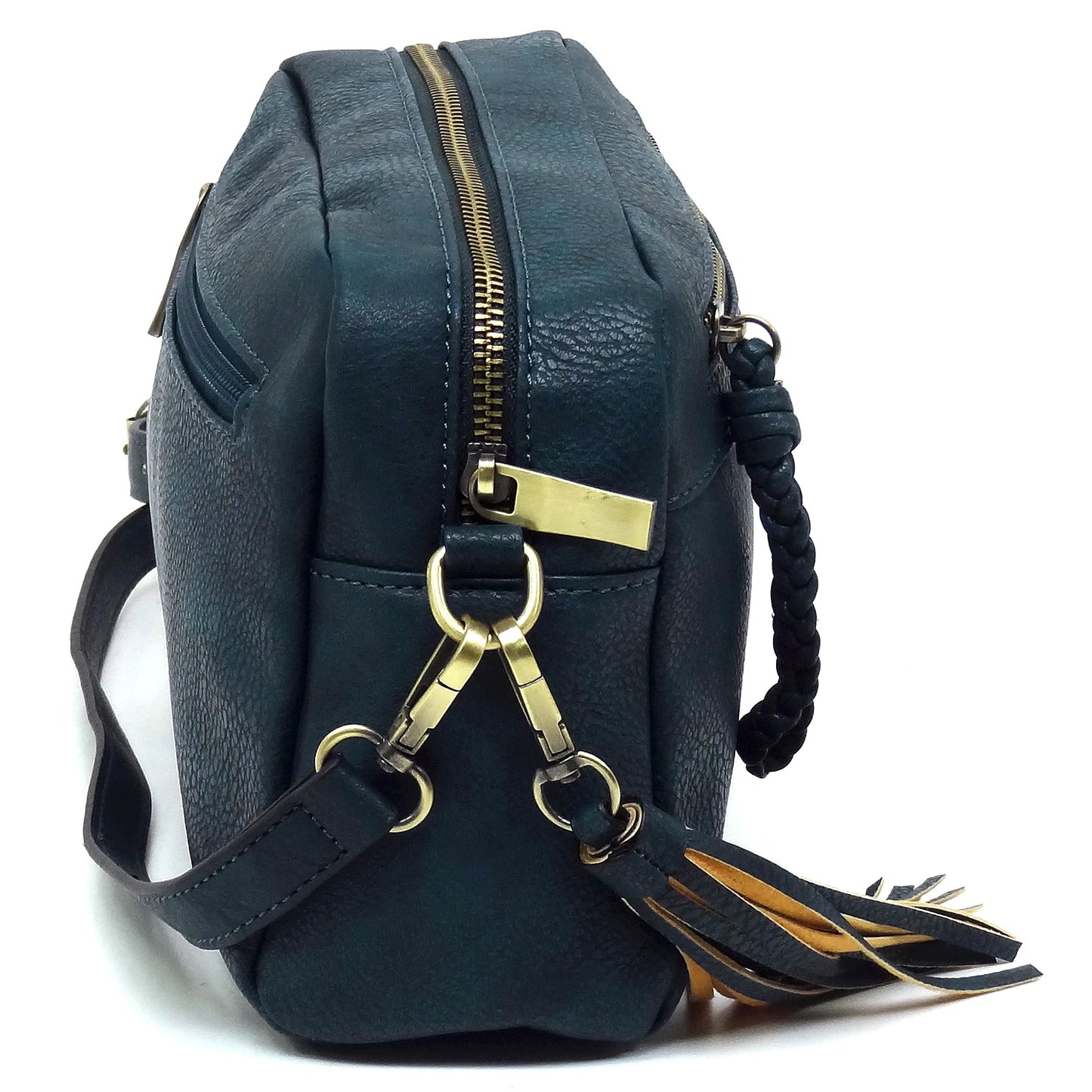 Stitch Tassel Crossbody Bag
