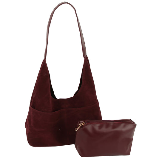 Suede 2-in-1 Hobo Shoulder Bag