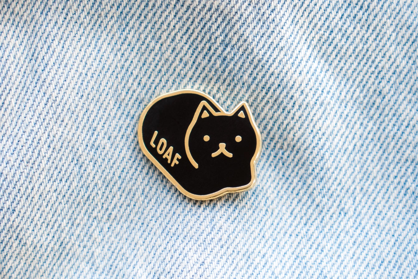 Loaf Cat Enamel Pin