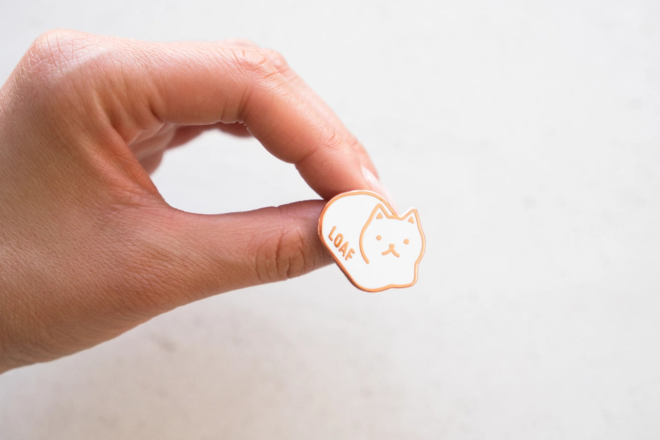 Loaf Cat Enamel Pin