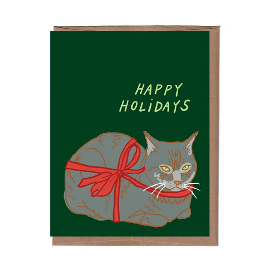 Loaf Cat Holiday Greeting Card