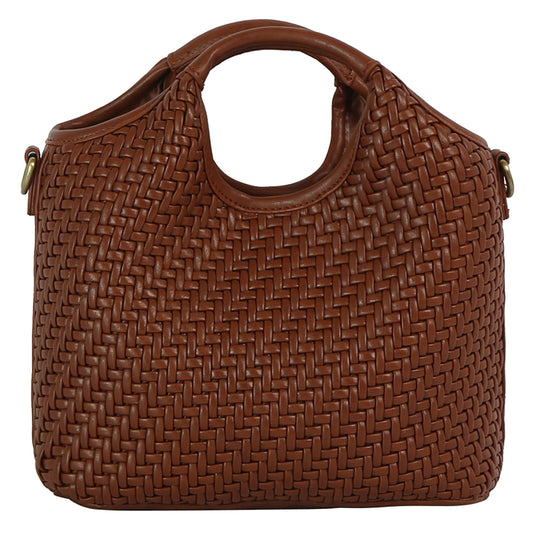 Weave Top Handle Satchel