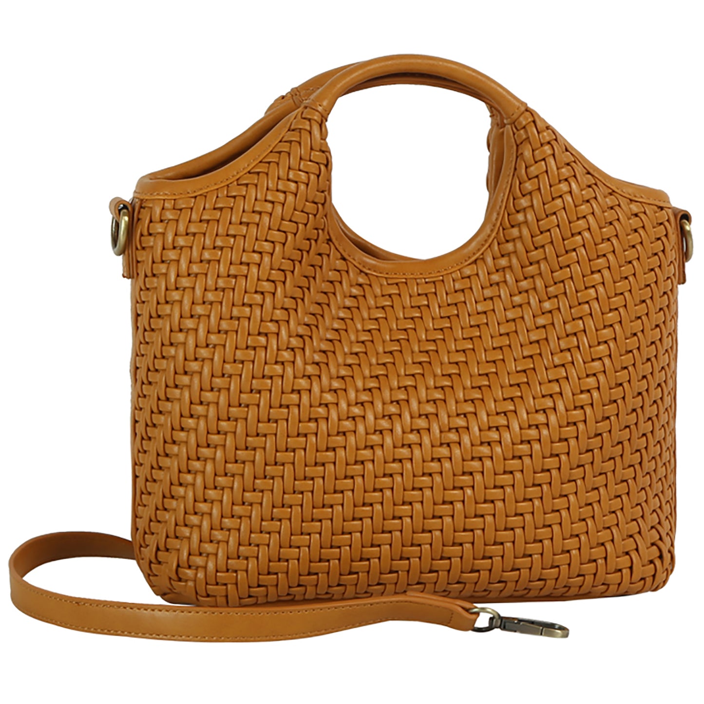 Weave Top Handle Satchel, More Colors