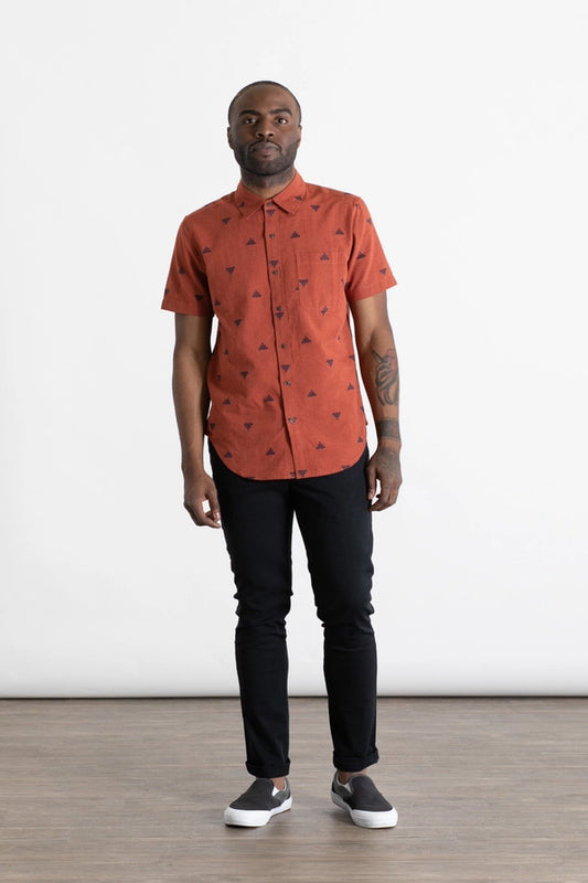 Malcolm Shirt / Rust Fil-Coupe Pyramids