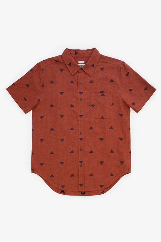 Malcolm Shirt / Rust Fil-Coupe Pyramids