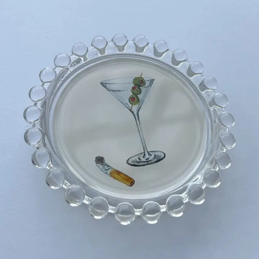 Martini & Cigarette Trinket Dish