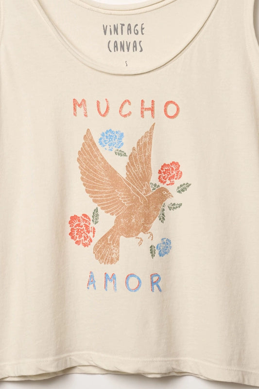 Mucho Amor Dove Tank Top