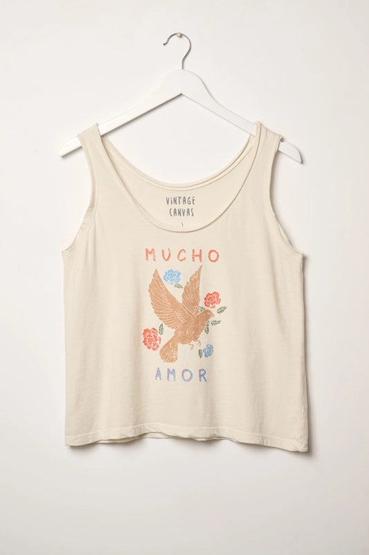 Mucho Amor Dove Tank Top