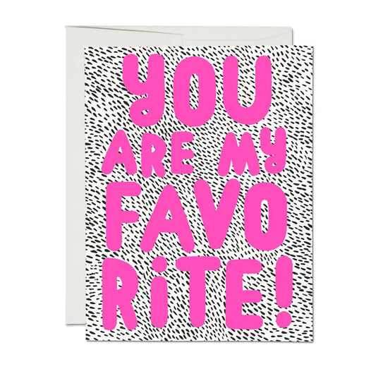 My Fave Love Greeting Card